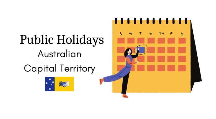 work holidays australian capital territory