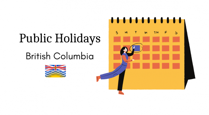 work holidays british columbia