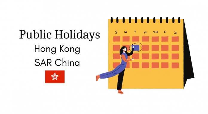 work holidays hong kong sar china