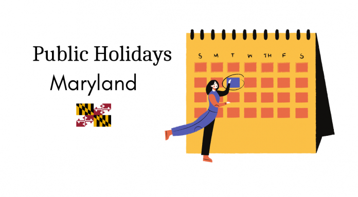 work holidays maryland