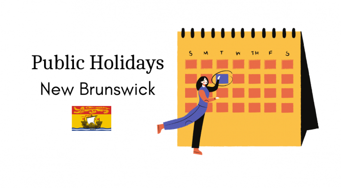 work holidays new brunswick