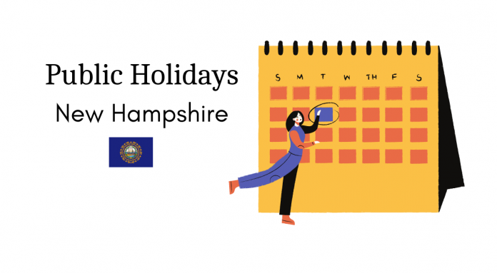 work holidays new hampshire