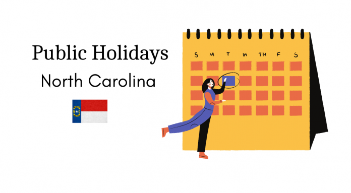 work holidays north carolina