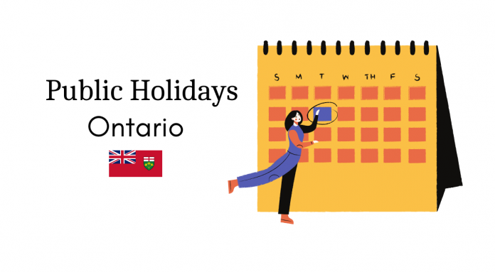 ontario public holidays work holidays ontario