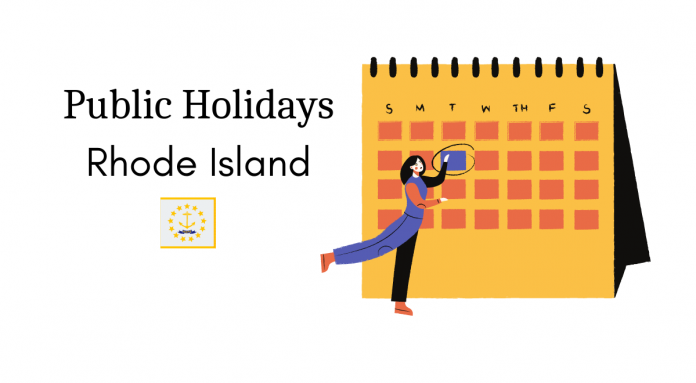 work holidays rhode island