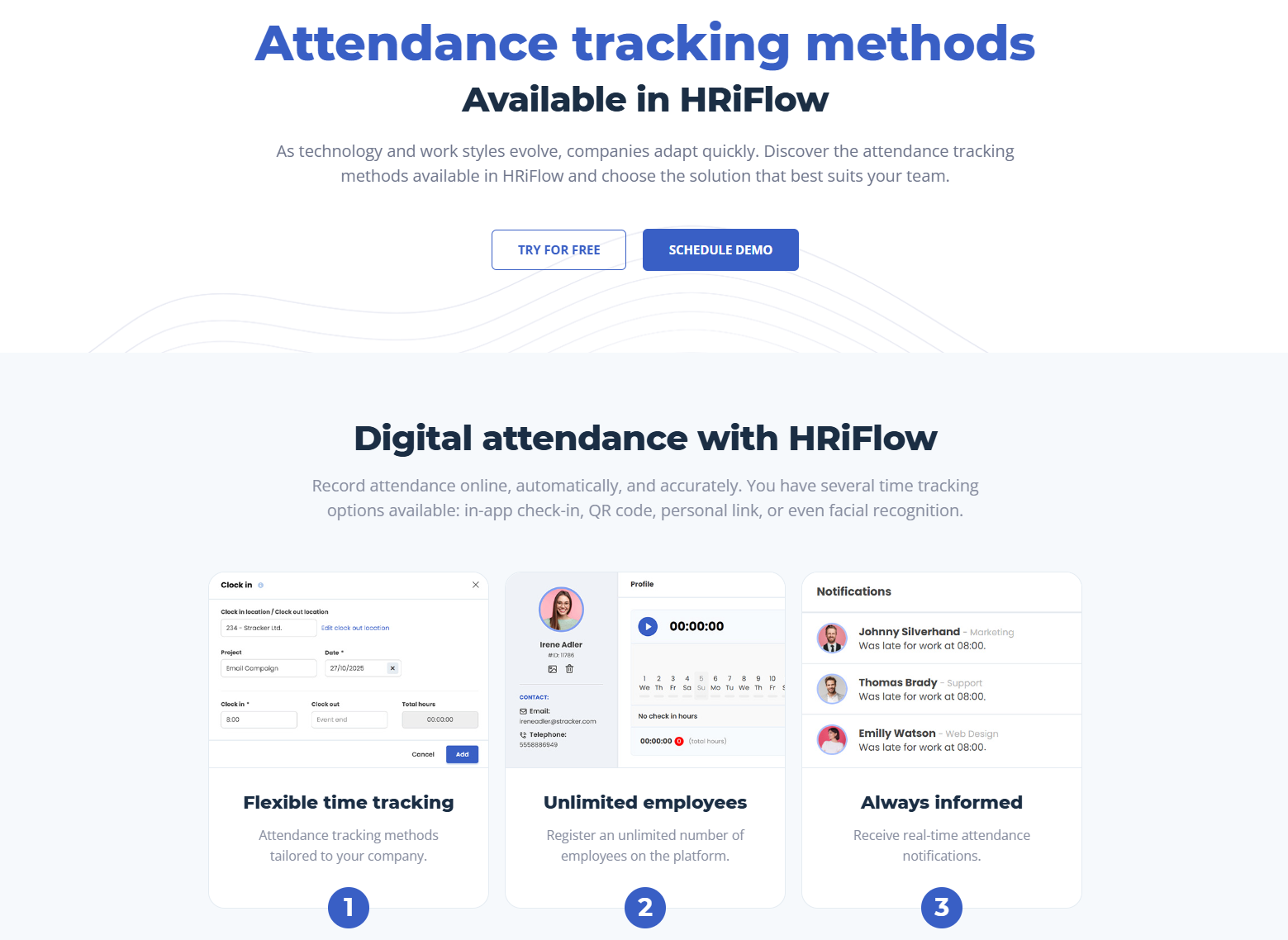 Attendance Tracking Methods l HRiFlow
