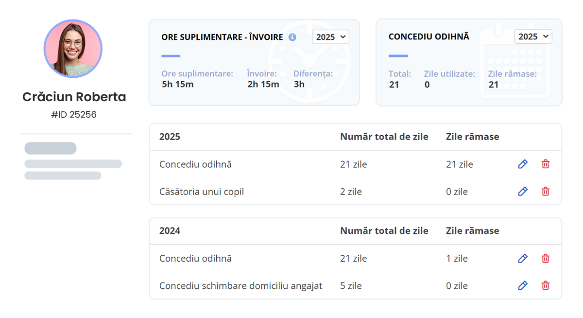 concediu odihna profil angajat bordered