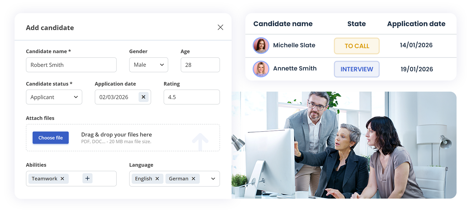 add job candidate