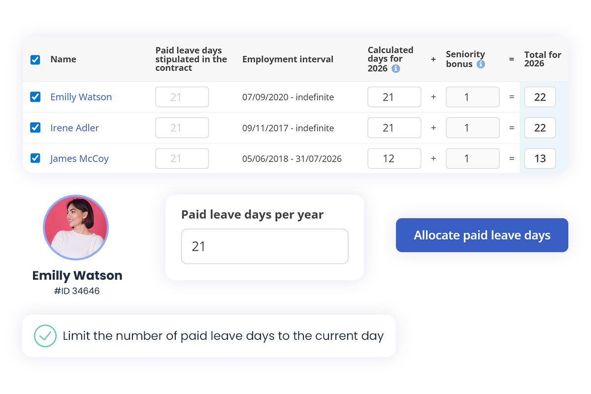 aplicare zile concediu platite eng