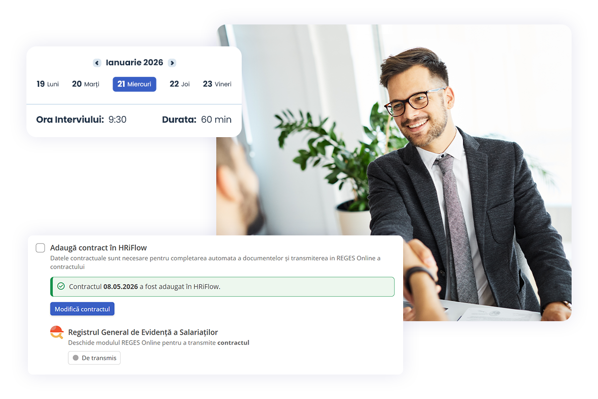 hriflow interviu si reges adaugare angajat