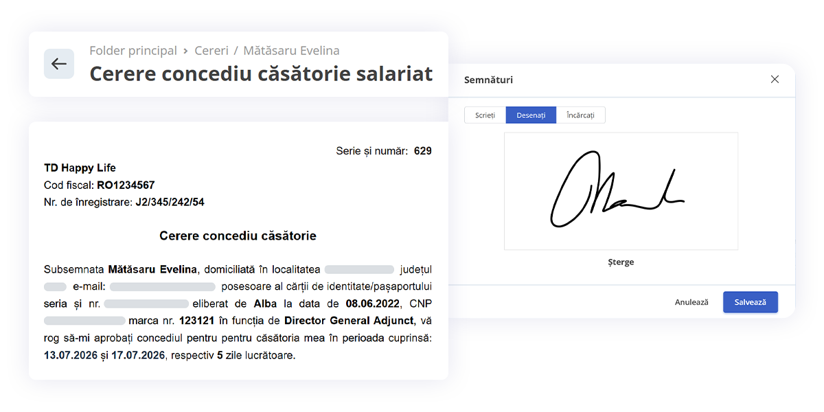 semneaza fizic sau digital