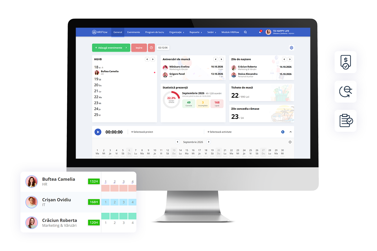 desktop app hriflow app versiunea desktop a programului de pontaj HRiFlow