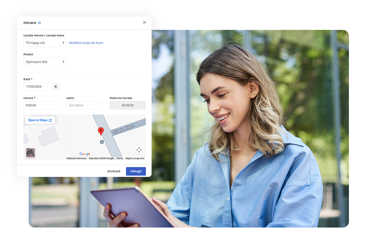 featured image check in hriflow înregistrarea prezenței în programuld e pontaj HRiFlow
